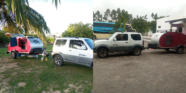 conjunto trailer pingo + Jimny do amigo Gilson Pinto