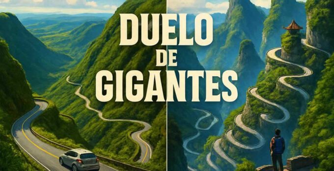 Duelo de Gigantes: Serra do Rio do Rastro vs. Estrada da Montanha Tianmen 1